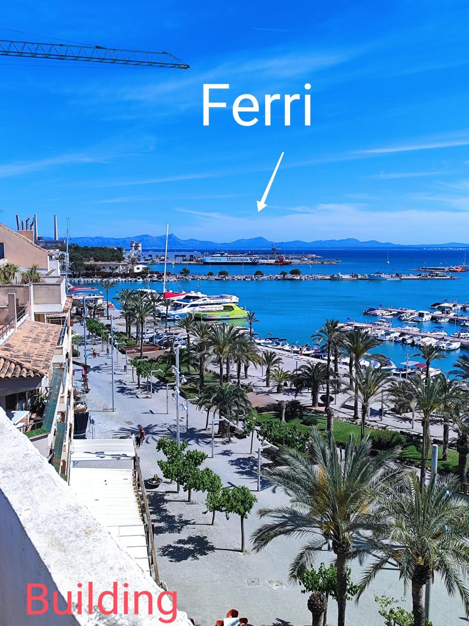 Tranquilo Apartamento Con Vistas Al Mar. Port de Alcudia  Luaran gambar